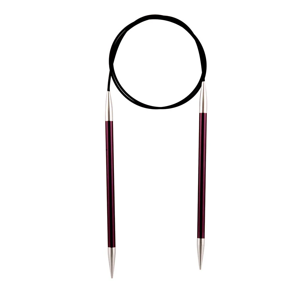 100 cm/40" Length, Knitter's Pride Zing circular needles 2.25mm-12mm