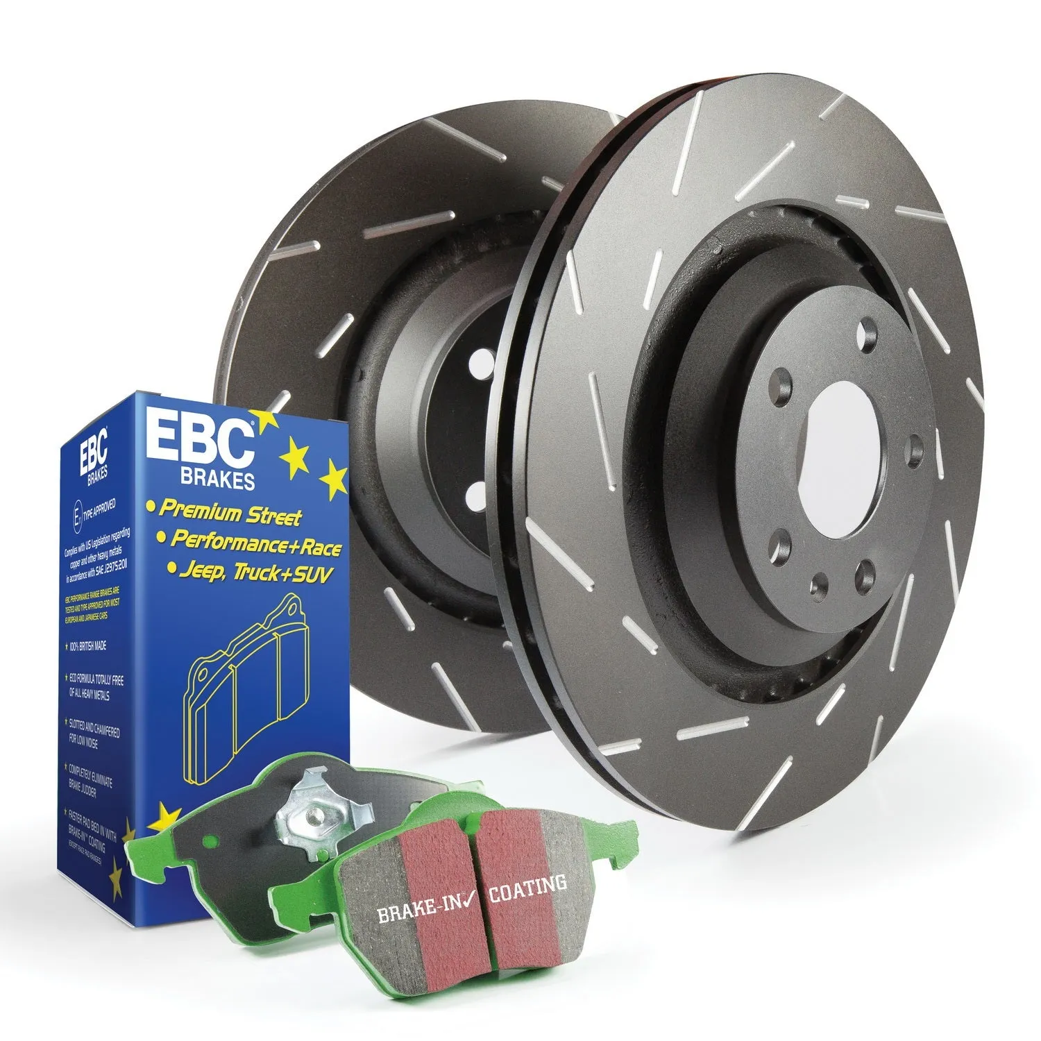 EBC Brakes S2KR2377 S2 Kits Greenstuff 2000 and USR Rotors