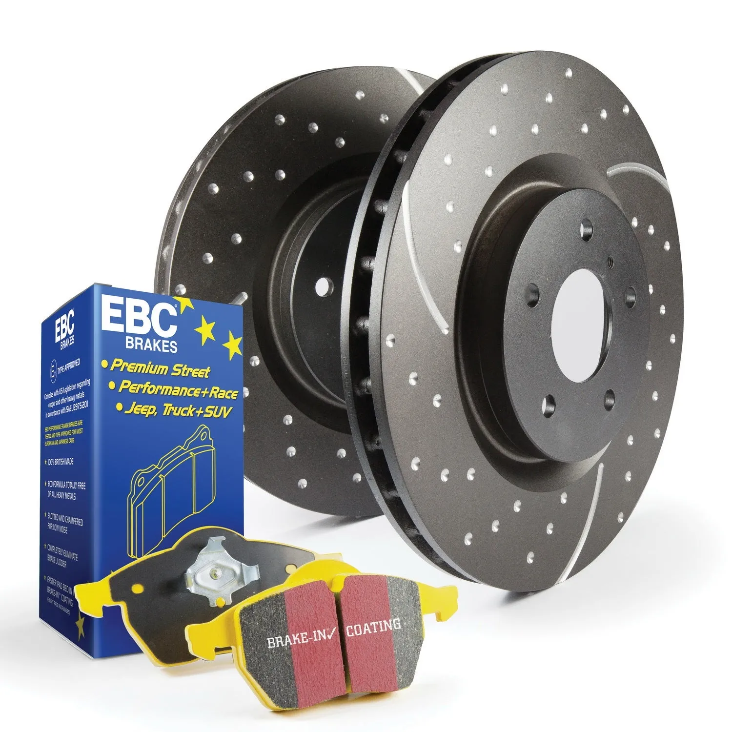 EBC Brakes S5KF1795 S5 Kits Yellowstuff And GD Rotors