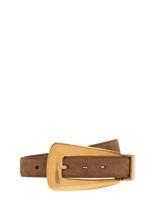Khaite   Lucca metallic leather belt 