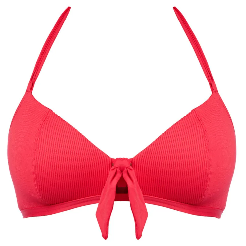 Nouveau Red Triangle Bikini Top - Freya Swim