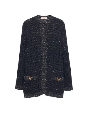 Oversized Cotton-Blend Cardigan