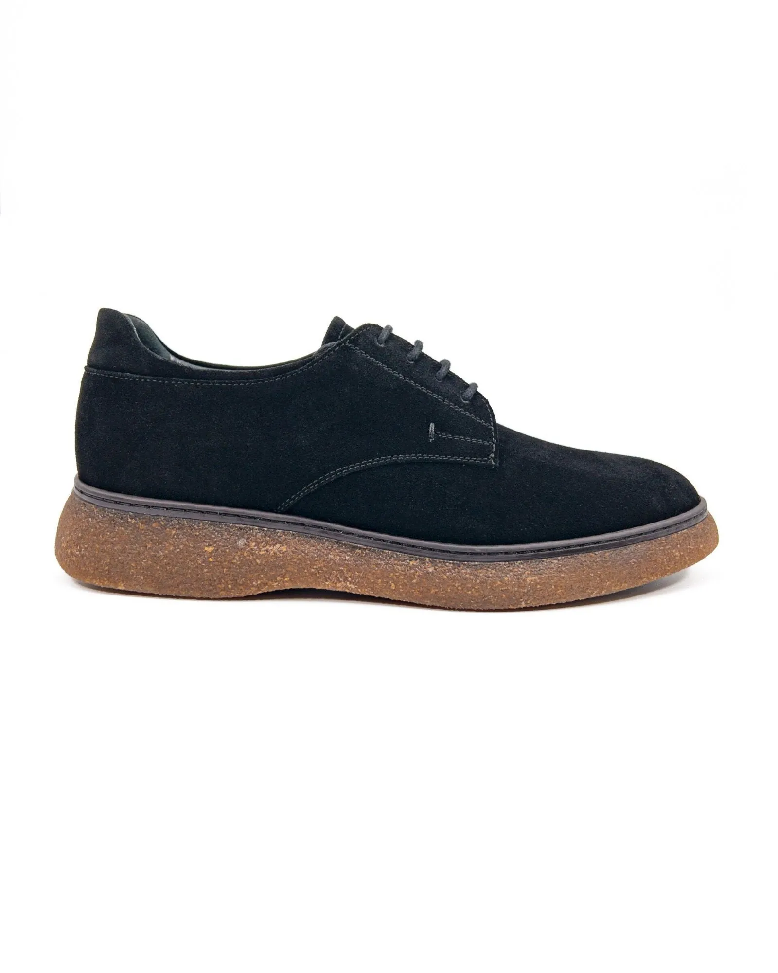 T-Suit Black Genuine Suede Leather Men's Casual Shoes