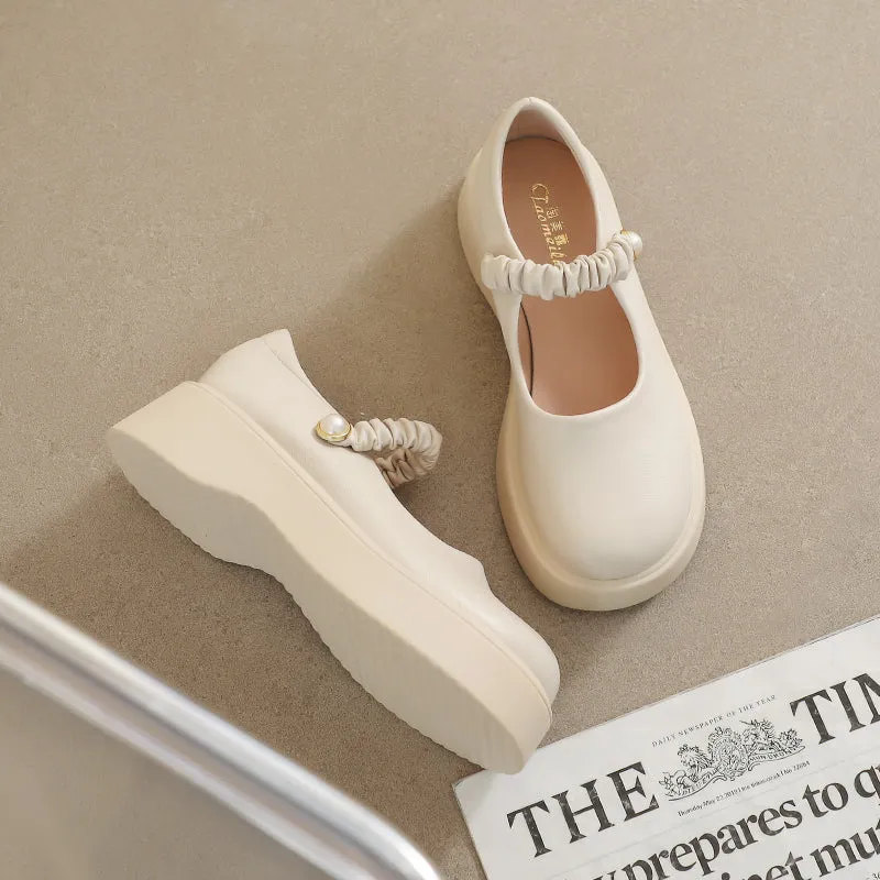 Women Minimalist Soft Leather Mary Jane Shoes