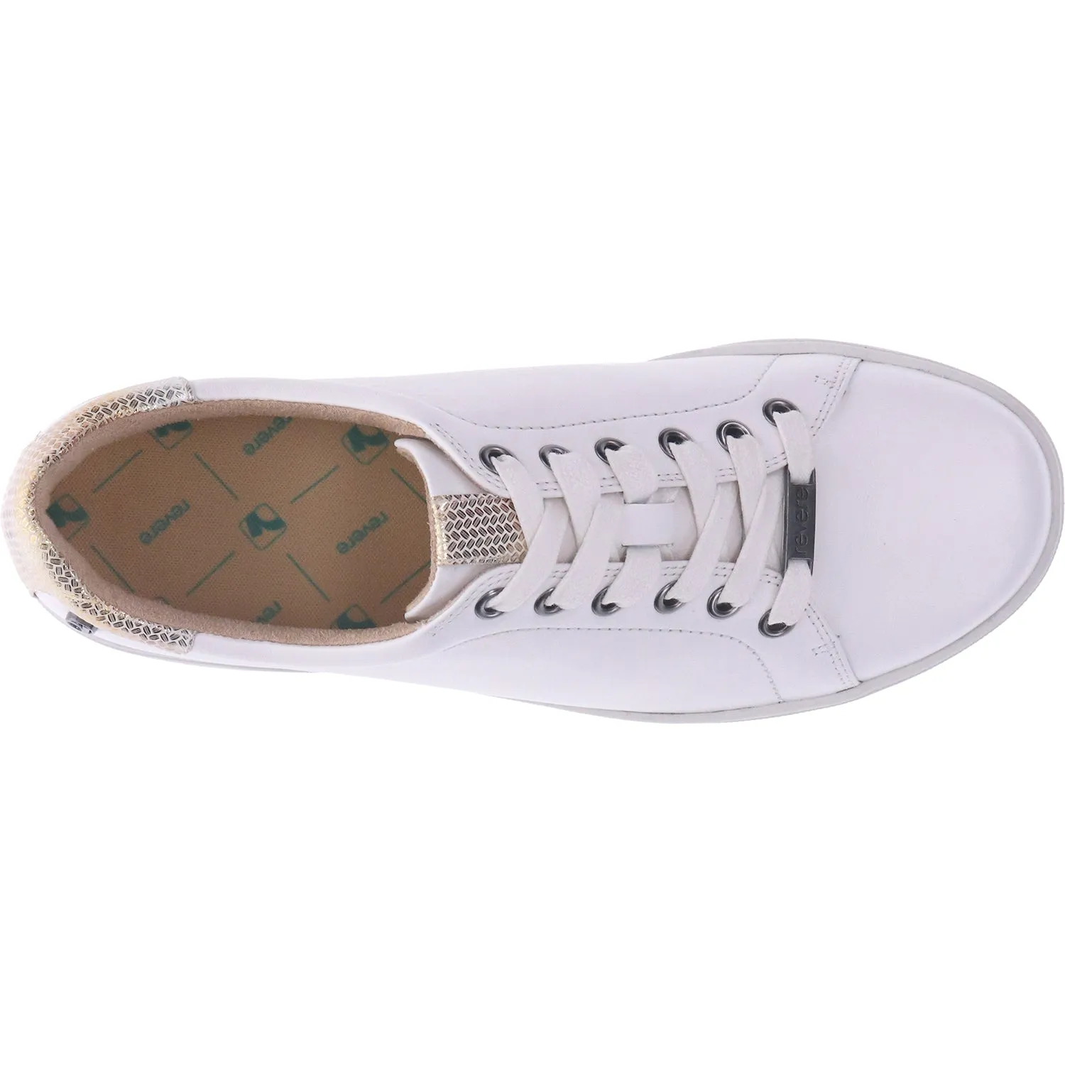 Women's Revere Limoges Coconut/Metallic Interest Leather