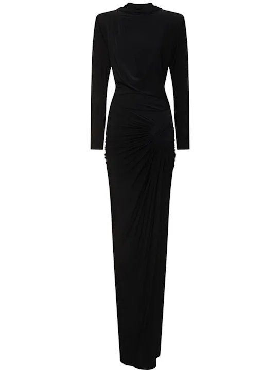 Zuhair Murad   Turtleneck jersey maxi dress 